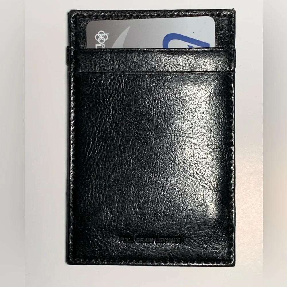 Pitt Wallet | Card Holder ~ Black Leather ~ University of Pittsburgh - Picture 3 of 7